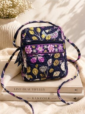 Vera Bradley Mini Hipster Crossbody in Floral Nightingale Pattern